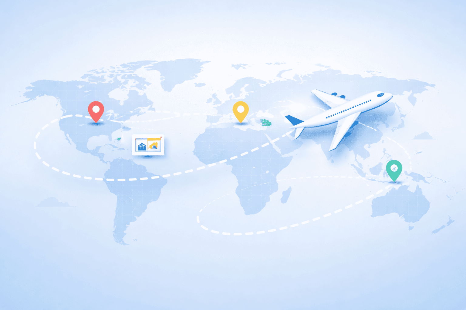 TripPair Board Vorschau mit Pins und Abstimmungen